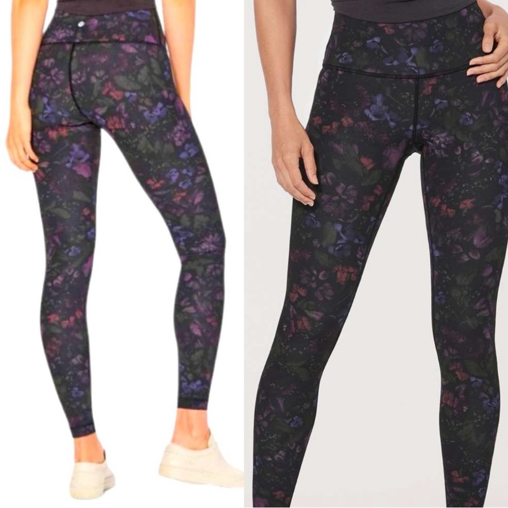 lululemon frozen flourish wunder under leggings